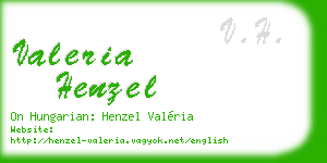 valeria henzel business card